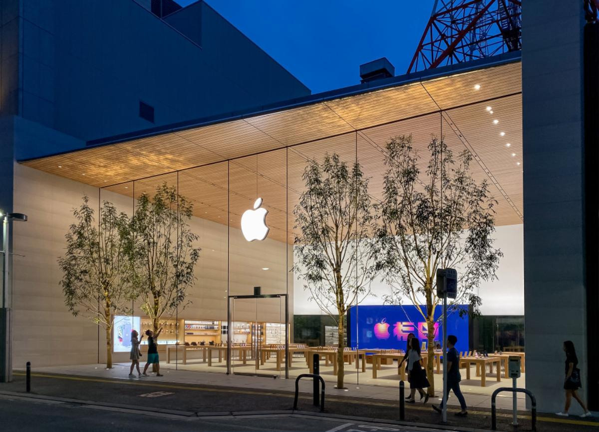 Độc và đẹp như Apple Store ở Nhật Bản, có hẳn một vườn tre phía sau Ảnh 2