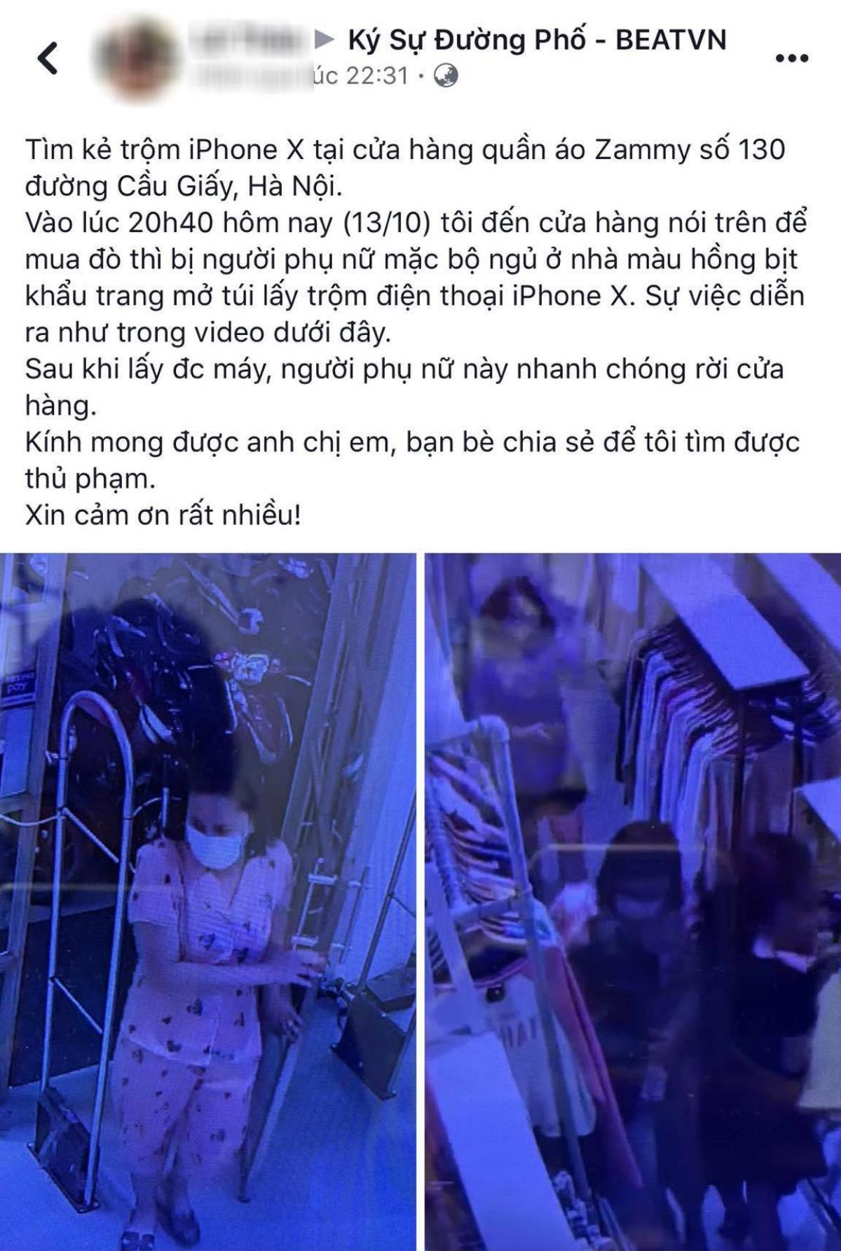 Clip: Vờ vào cửa hàng thời trang lựa quần áo, 'nữ quái' thò tay vào túi xách trộm ngay iPhone X của khách hàng Ảnh 2