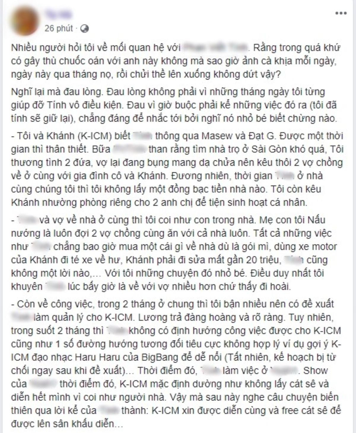 Quản lý Quân A.P: 'Có bằng chứng từ tin nhắn đến hình ảnh nhưng… không muốn đôi co thêm' Ảnh 1