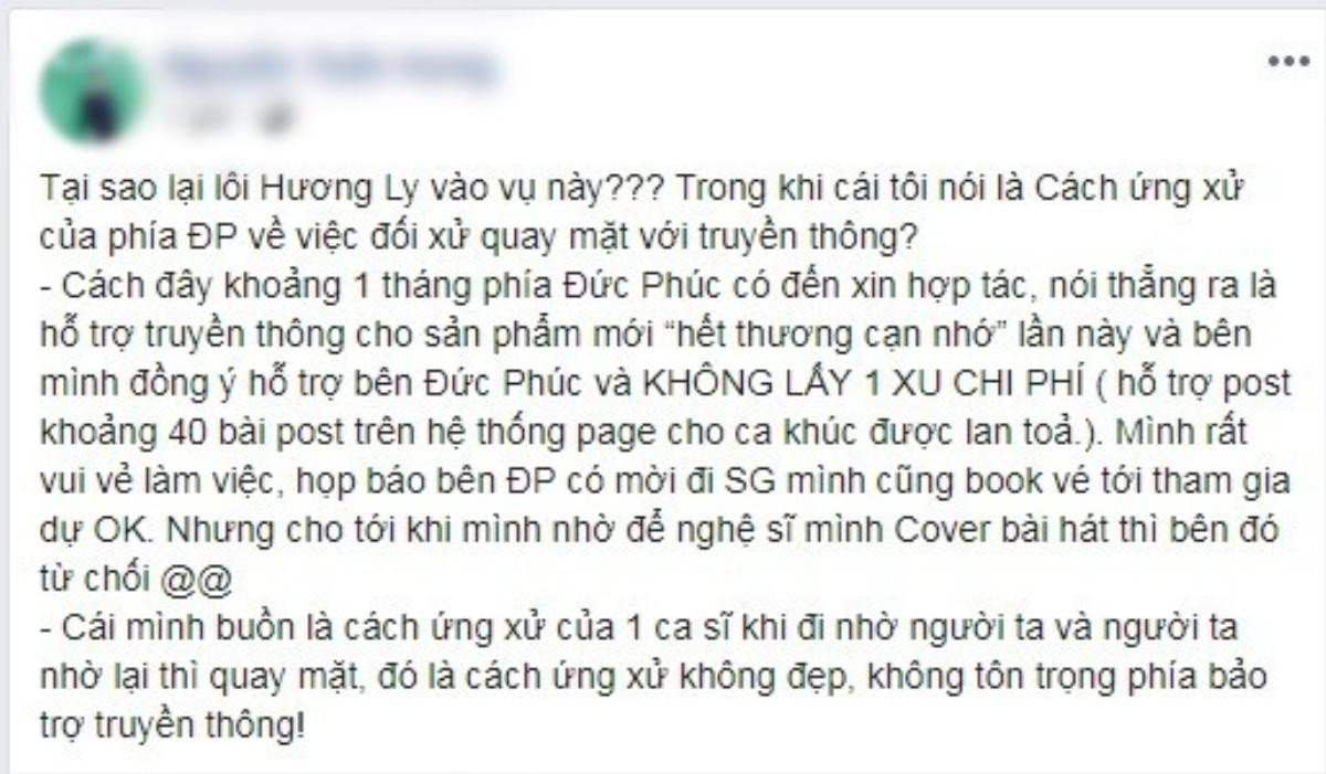 Chỉ trong 1 tháng Hương Ly từ 'nàng cover' trở thành gương mặt tai tiếng vương đầy thị phi Ảnh 7