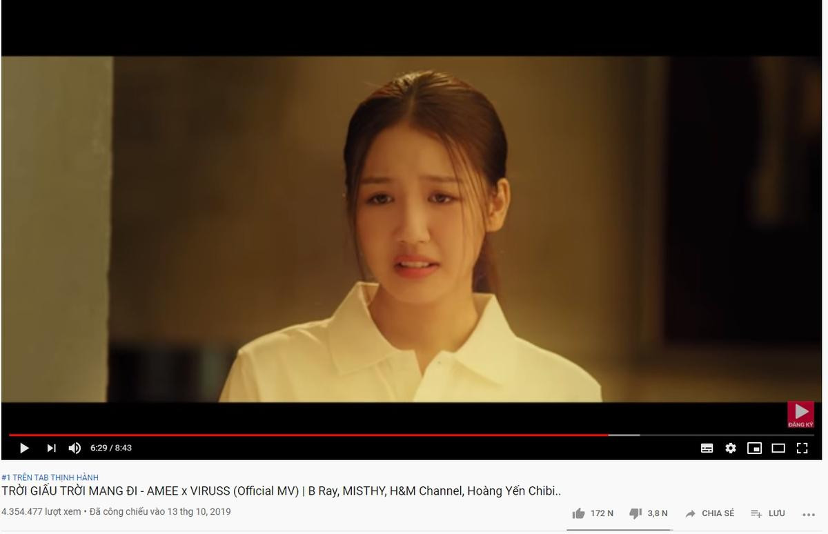 'Trời giấu trời mang đi' thẳng tiến top 1 trending Youtube, AMEE tung vũ đạo 'thả thính' cực ngọt Ảnh 2