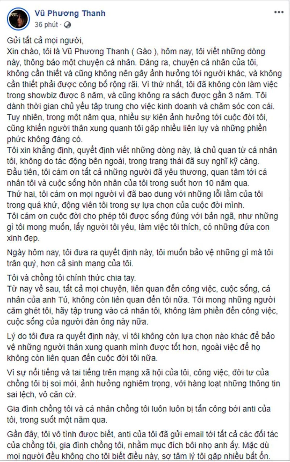 Thay vì tiếc nuối, cộng đồng mạng lại có phản ứng trái ngược khi nhà văn Gào thông báo ly dị chồng Ảnh 2