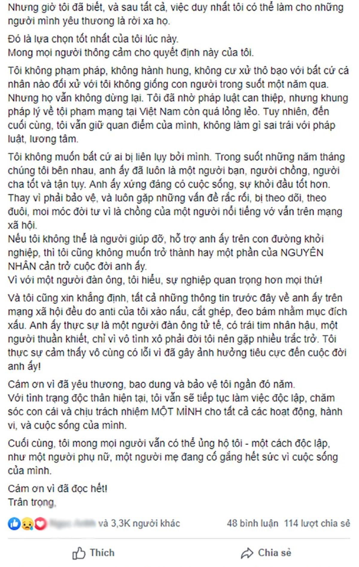 Thay vì tiếc nuối, cộng đồng mạng lại có phản ứng trái ngược khi nhà văn Gào thông báo ly dị chồng Ảnh 3