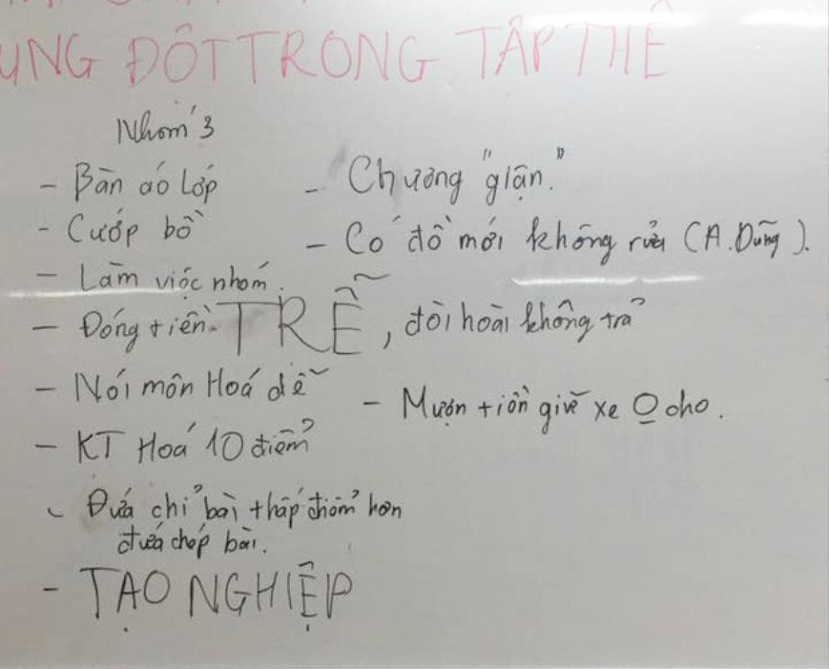 Ngã ngửa với '7749' nguyên nhân gây bất hòa trong lớp của 'lũ thứ ba' Ảnh 1