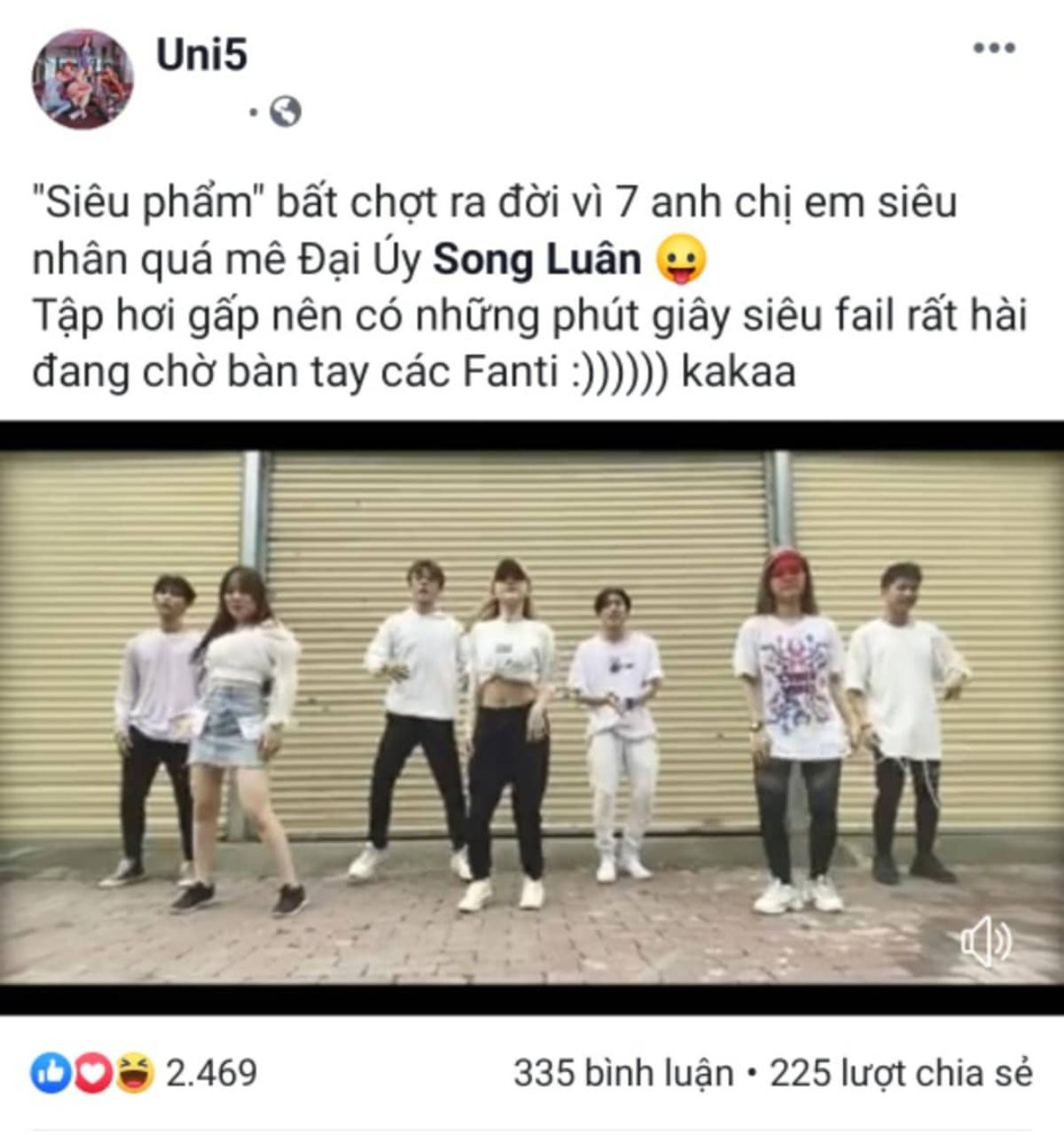 Uni5 và LipB tự nhận là… '7 chị em siêu nhân' khi dance cover ca khúc của đàn anh Song Luân Ảnh 1