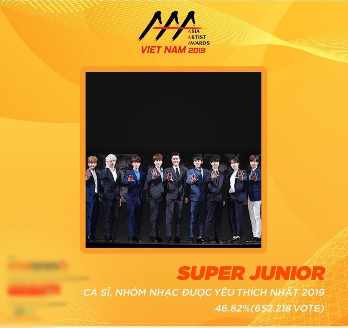 Ca sĩ/Nhóm nhạc Hàn Quốc được yêu thích tại AAA 2019 chính thức xướng tên: Super Junior! Ảnh 1