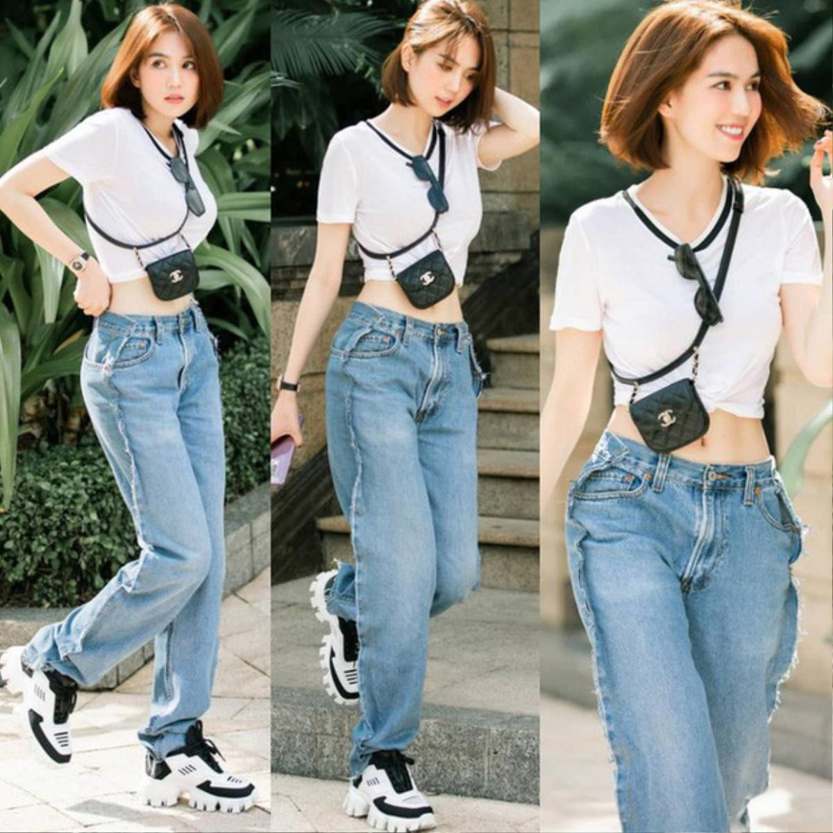 Ngọc Trinh diện chiếc quần jeans trước sau như một, vòng 3 biến mất hoàn toàn Ảnh 3