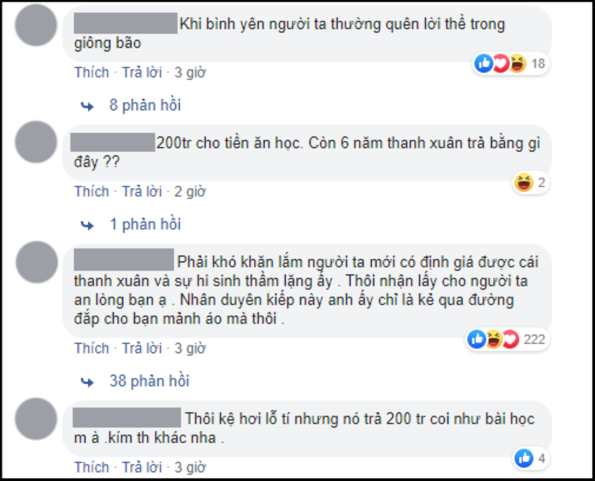 Nuôi bạn trai ăn học 6 năm ròng đến khi thành đạt, cô gái bị người yêu chia tay và gửi kèm 200 triệu đồng Ảnh 4