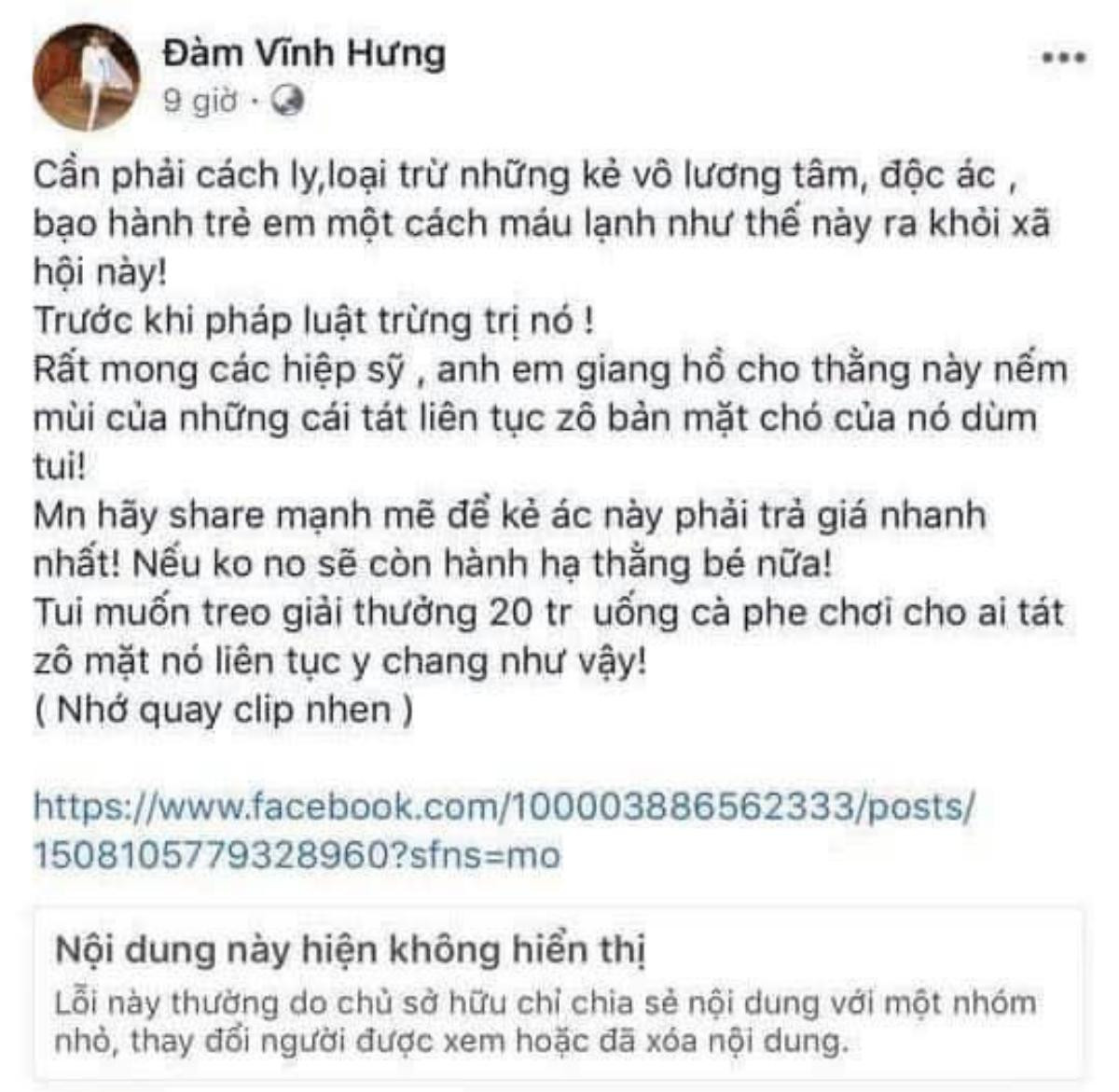 Vụ Facebooker Đàm Vĩnh Hưng kích động bạo lực: Đại biểu Quốc hội đề nghị xử lý nghiêm minh Ảnh 2