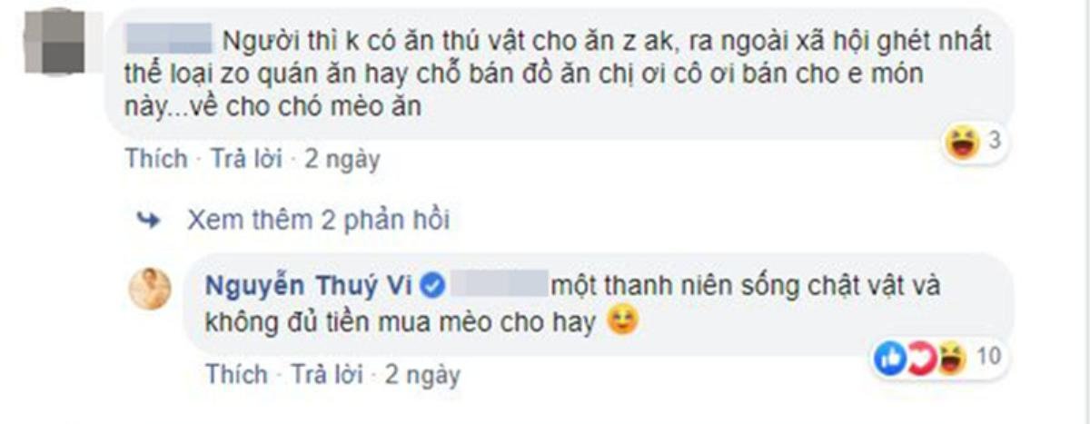 Thúy Vi đáp trả 'cực gắt' khi bị cư dân mạng 'trù ẻo' vì cho mèo ăn quá sang Ảnh 5