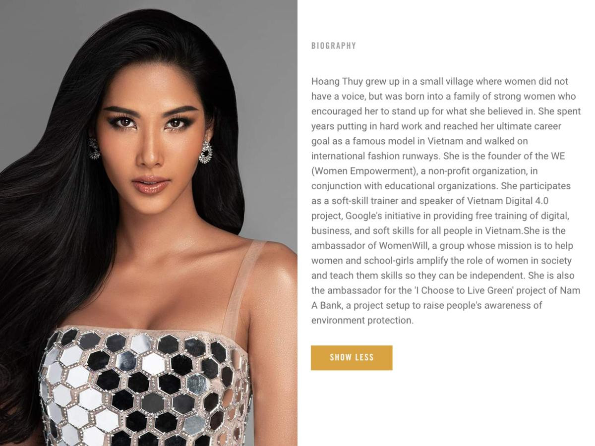 Fan Việt phấn khích ngắm Hoàng Thùy lộ diện trên trang chủ Miss Universe: Quá nổi bật và thần thái! Ảnh 1