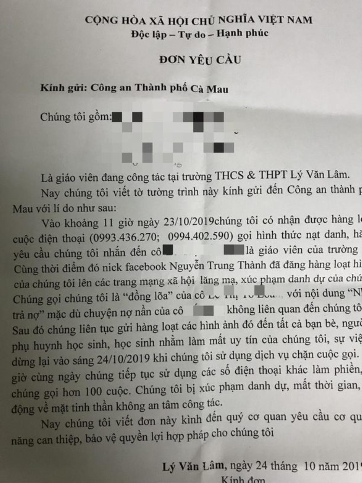 Thông tin mới nhất vụ nữ giáo viên vay tiền qua mạng lãi suất 84%/tháng, cả trường bị 'khủng bố' đòi nợ Ảnh 3