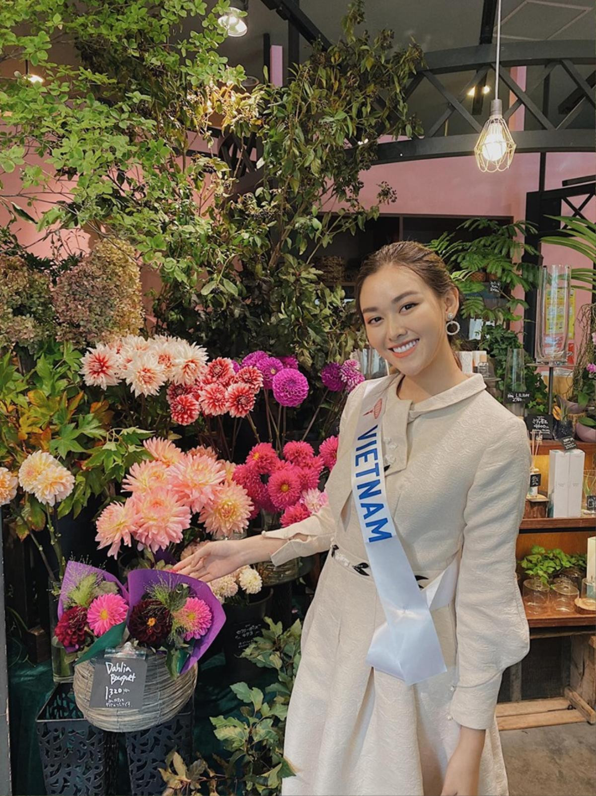 Tường San xinh đẹp nổi bật bên dàn đối thủ sau 3 ngày chinh chiến Miss International 2019 Ảnh 1