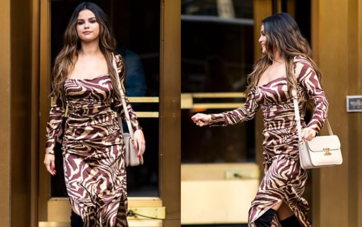 Selena Gomez xinh tươi 'hớn hở' thay xoành xoạch 4 bộ đồ trong một ngày Ảnh 4