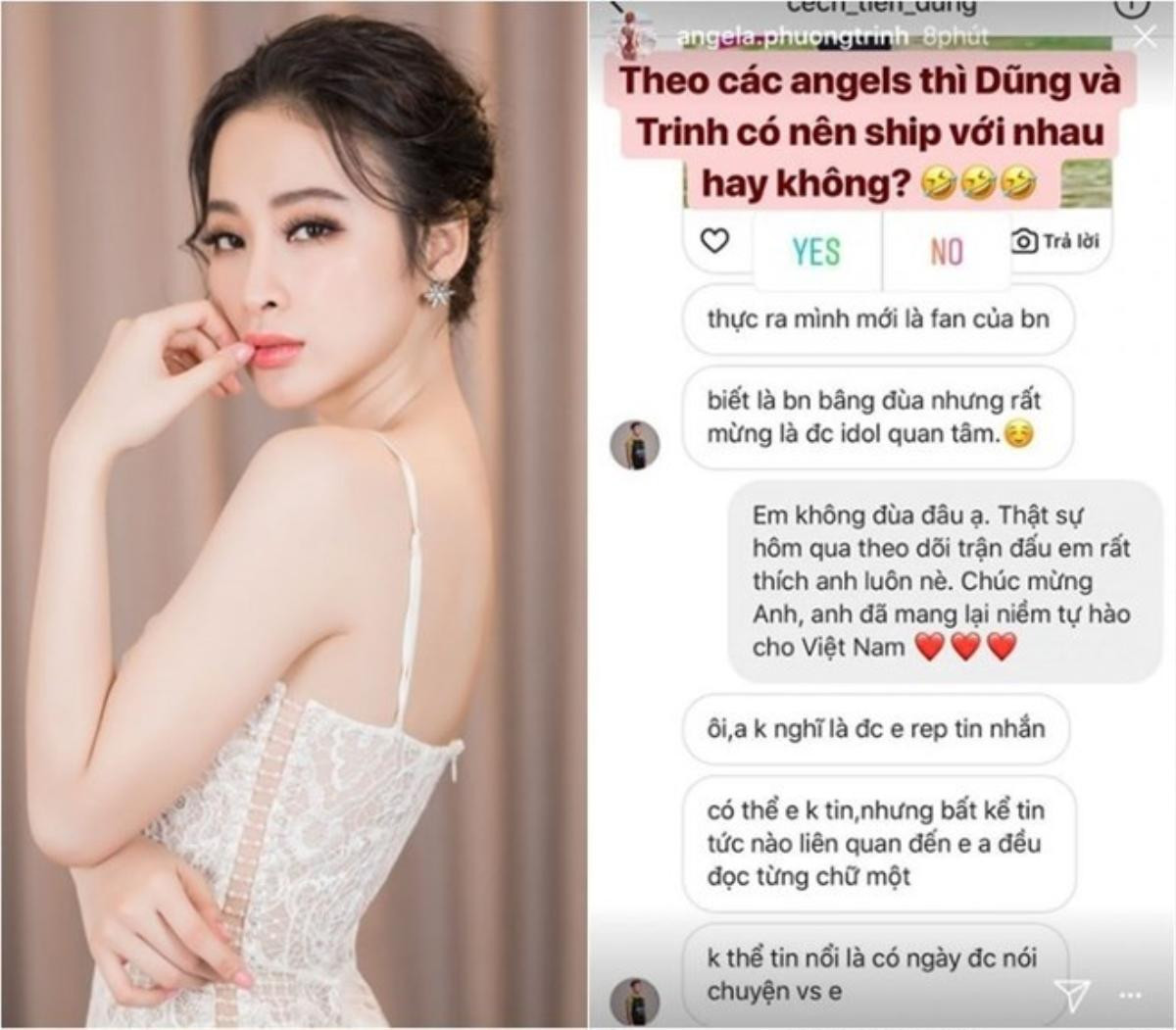 Đỗ Mỹ Linh, Bảo Anh, Angela Phương Trinh từng bị nghi yêu Bùi Tiến Dũng Ảnh 5