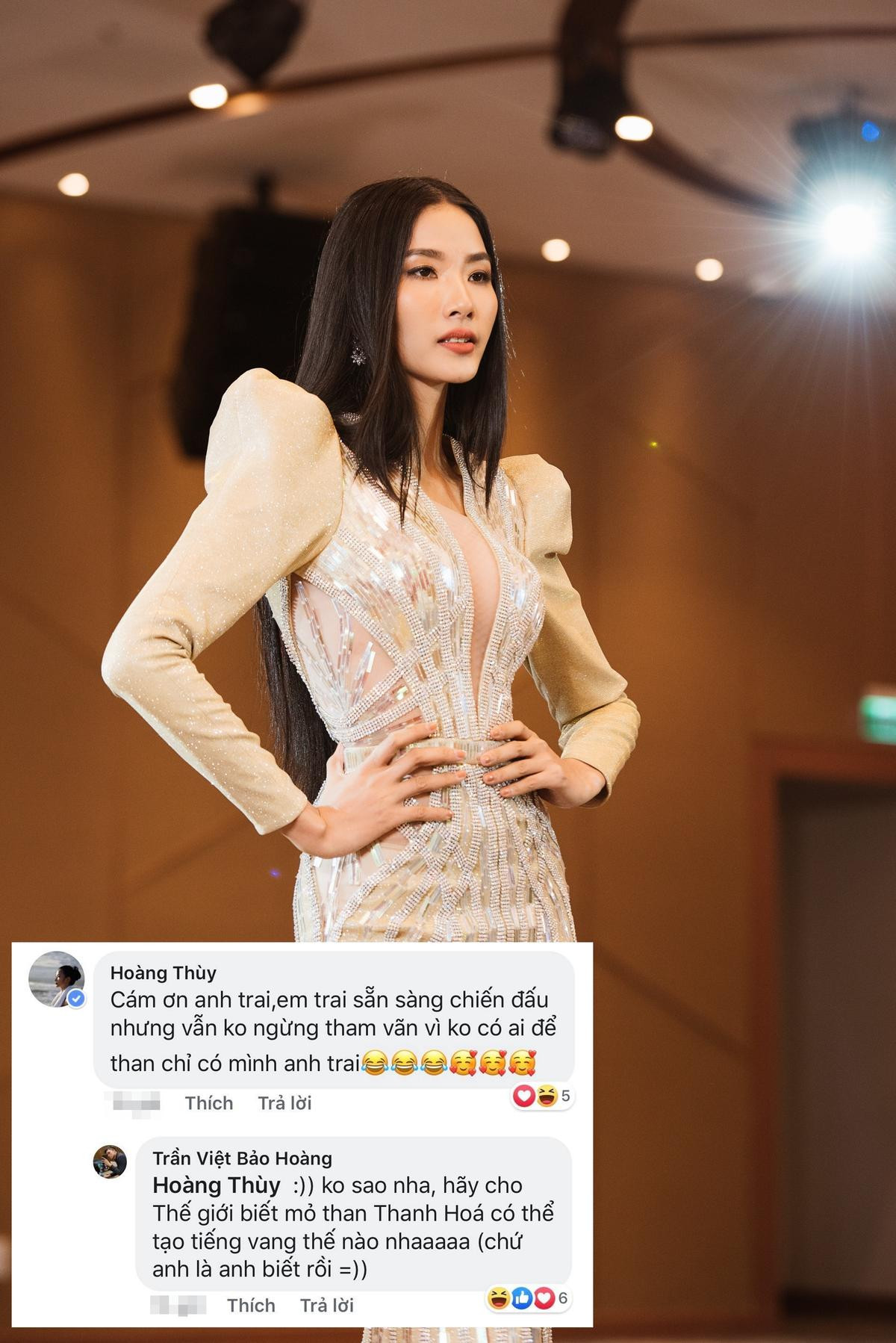 Ê-kíp tiết lộ: 'Hoàng Thùy cặm cụi may vá xả tress, trốn mạng xã hội vì áp lực thi Miss Universe' Ảnh 5