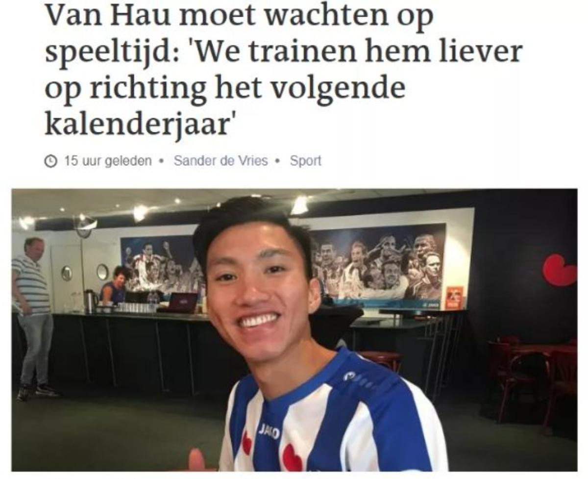 HLV Heerenveen: Văn Hậu cần học thêm ngoại ngữ để ra sân vào năm 2020 Ảnh 1