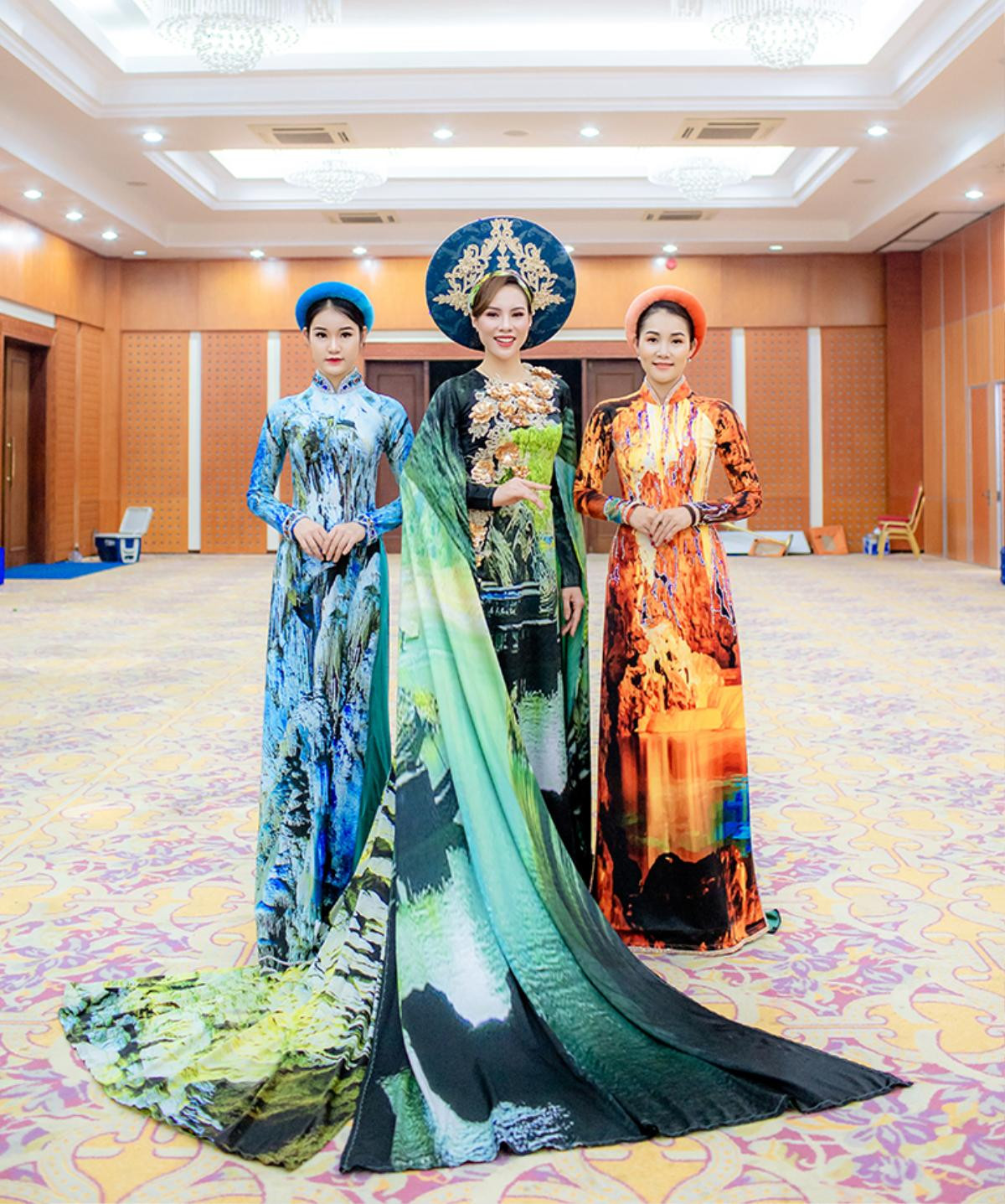 Miss Grand International Việt Nam 2015 Nguyễn Lệ Quyên diễn áo dài xuất thần như 'lên đồng' Ảnh 4