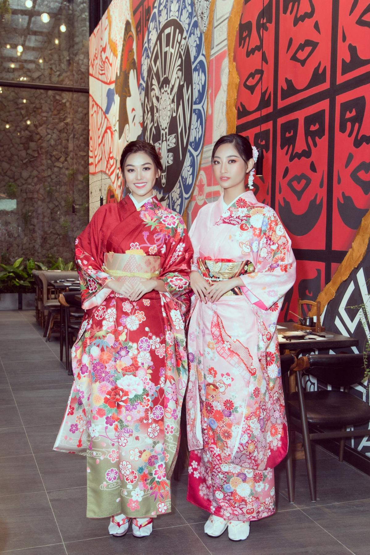 Cùng diện Kimono, Lương Thùy Linh chúc Tường San giành vương miện Hoa hậu Quốc tế 2019 Ảnh 6