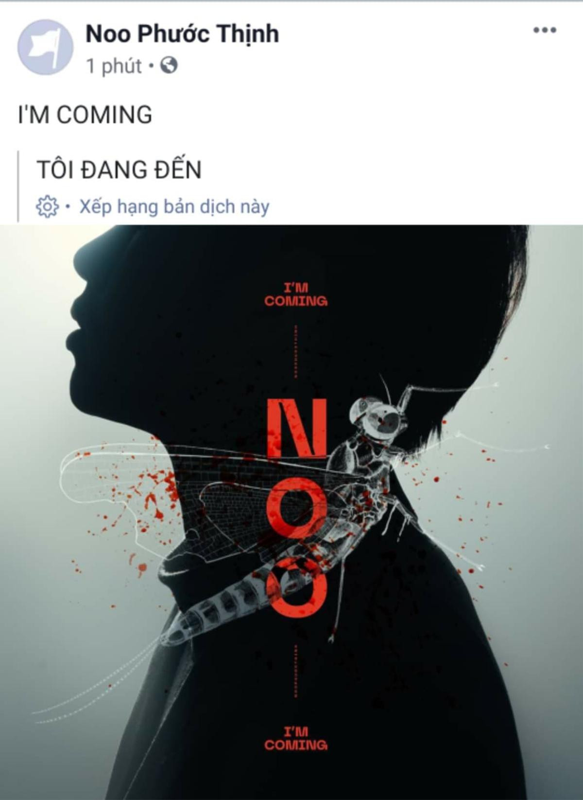 Noo Phước Thịnh lên sóng poster đầy ám ảnh ngày trở lại: Fan tò mò bí ẩn đằng sau? Ảnh 1