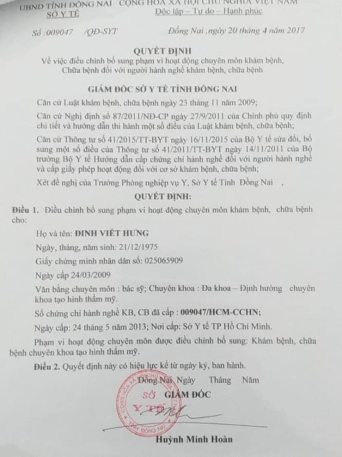 Vụ người phụ nữ 28 tuổi hút mỡ bụng xong mới biết có thai ở Sài Gòn: Bác sĩ phẫu thuật dùng chứng chỉ giả Ảnh 1