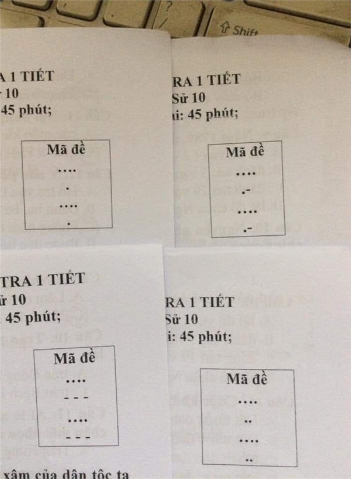 Khi việc thiết kế mã đề được giáo viên nâng lên một tầm cao mới, học trò tinh quái đến đâu cũng phải 'ngả mũ' bái phục Ảnh 4