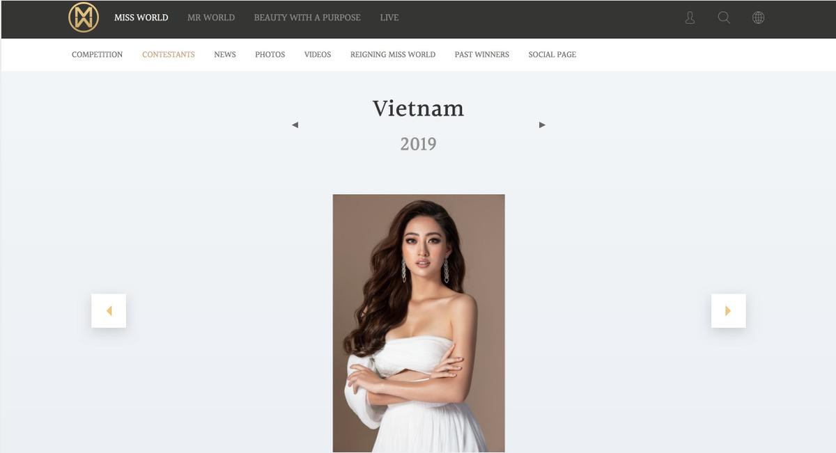 Xuất hiện trên trang chủ Miss World, Lương Thùy Linh 'hớp hồn' fan với vẻ đẹp quyến rũ đầy cuốn hút Ảnh 1