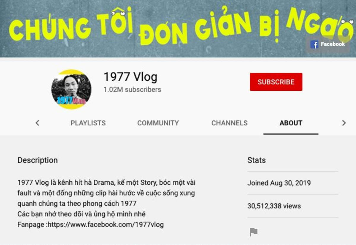 Quá ấn tượng: 1977 Vlog đã 'ẵm' được nút vàng YouTube chỉ cần đúng 4 video Ảnh 2