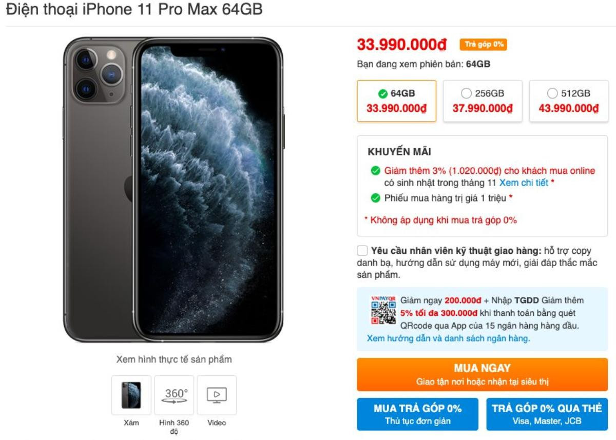 Giá cao ngất ngưởng, iPhone 11 Pro Max vẫn liên tục cháy hàng ở VN Ảnh 1