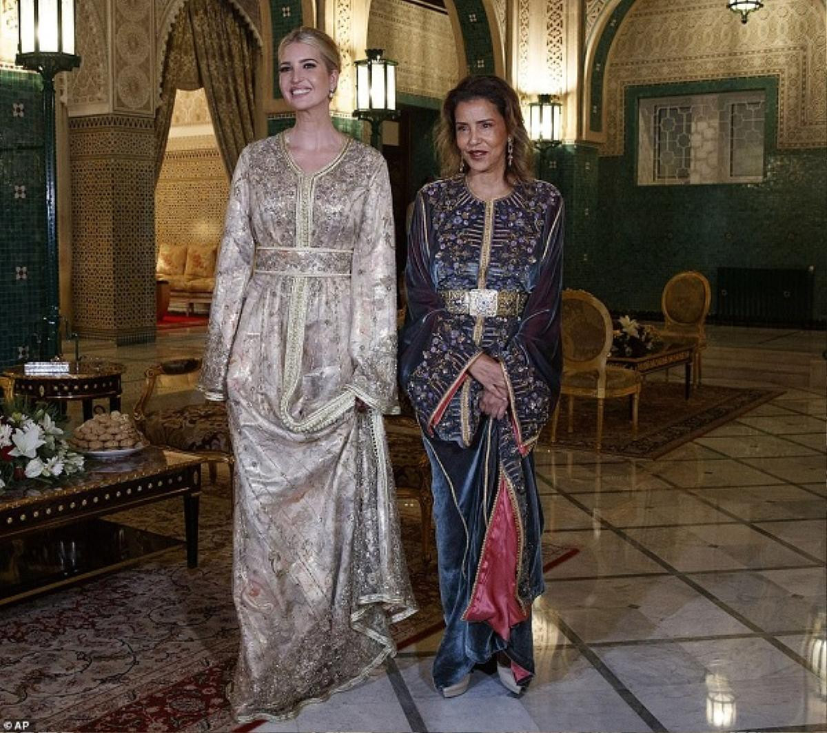 Ivanka Trump như bà hoàng đẹp lấn át cả công chúa Morocco tại cung điện hoàng gia Ảnh 2