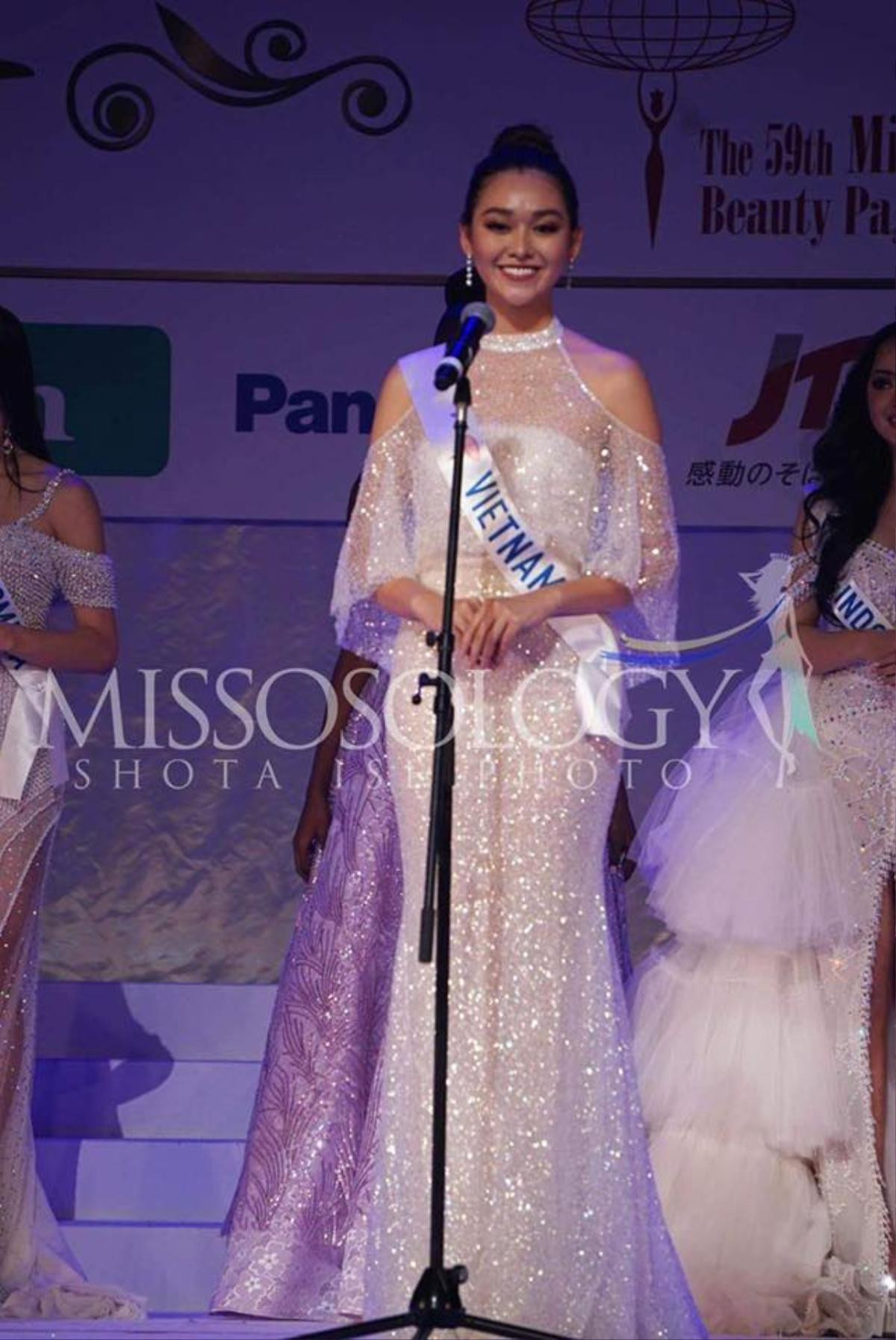 Vali toàn đồ cũ, Tường San vẫn chứng minh thực lực điềm nhiên vào top 8 Miss International 2019 Ảnh 1