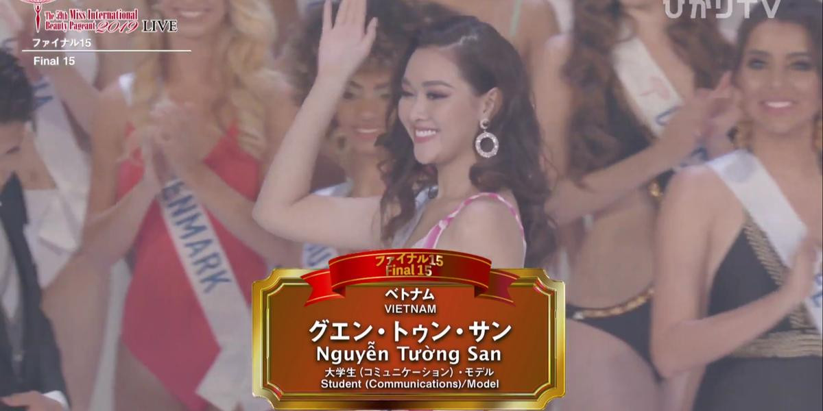 CLIP: Á hậu Tường San xuất sắc lọt Top 15 chung cuộc tại Hoa hậu Quốc tế 2019 Ảnh 1