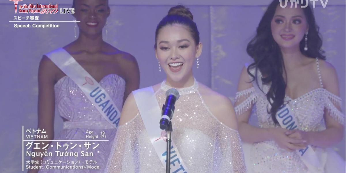 CLIP: Tường San lọt Top 8 chung cuộc, diễn thuyết tiếng Anh hùng hồn tại Hoa hậu Quốc tế 2019 Ảnh 6