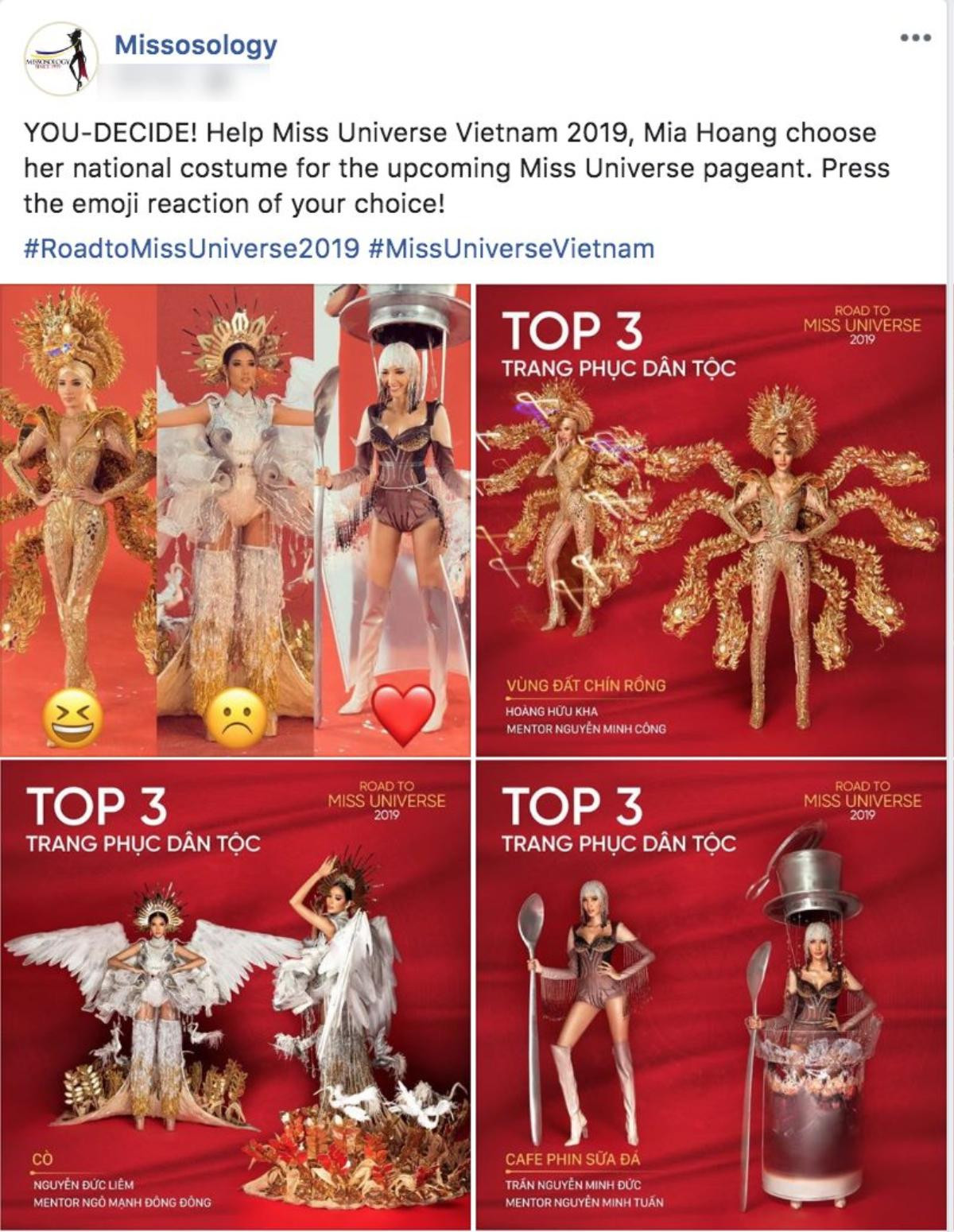 Top 3 National Costume 'gây bão' fan quốc tế: Chọn mẫu nào Hoàng Thùy cũng tỏa sáng tại Miss Universe 2019! Ảnh 1