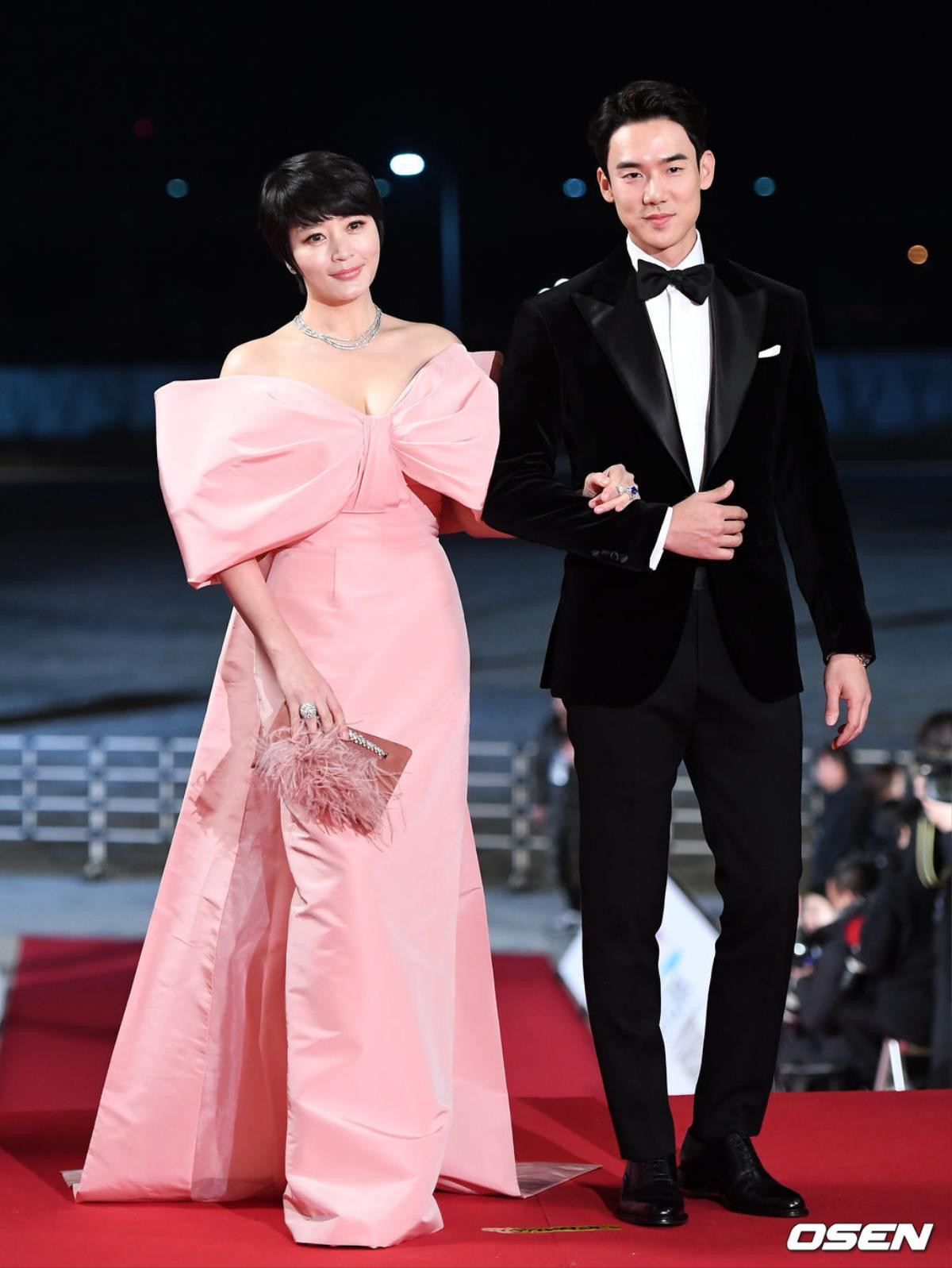 Thảm đỏ 'Rồng Xanh 2019': Chị đại Kim Hye Soo tình tứ bên Yoo Yeon Seok, Soo Young (SNSD) đọ sắc loạt mỹ nhân Ảnh 1