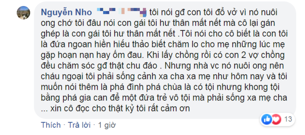 Mẹ ruột Ngọc Lan lên tiếng khi bị cho là ám chỉ con gái có lỗi trong cuộc ly hôn với Thanh Bình Ảnh 3