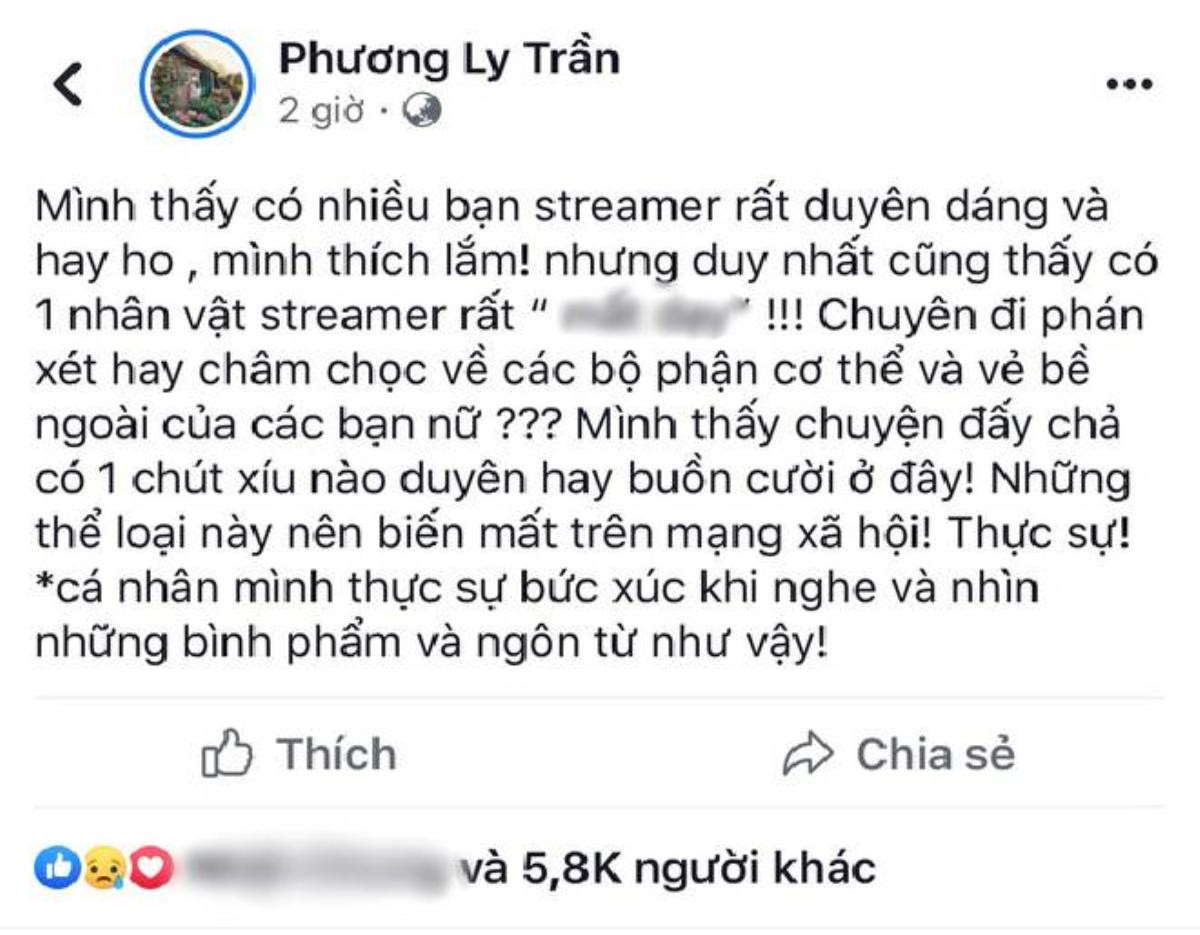 Phương Ly bức xúc vì một streamer chuyên 'body shaming' phụ nữ: 'Những thể loại này nên biến mất trên mạng xã hội' Ảnh 1