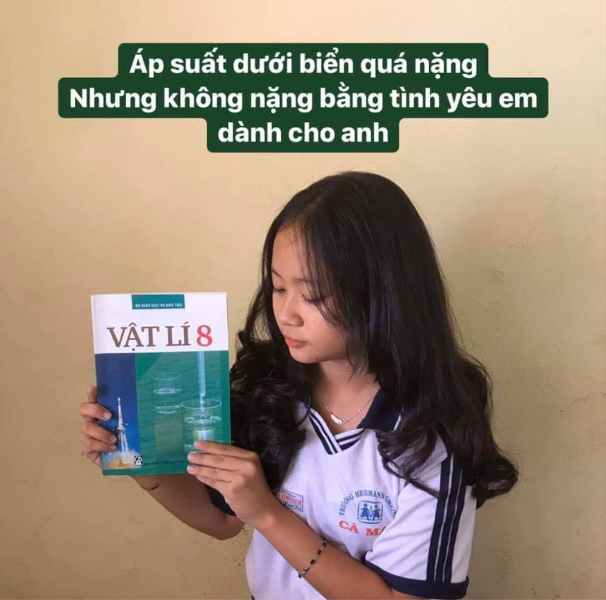 Học sinh lớp 8 ‘thả thính’ cực chất khiến CĐM thích thú: ‘Áp suất dưới biển quá nặng, nhưng không nặng bằng tình yêu em dành cho anh’ Ảnh 10