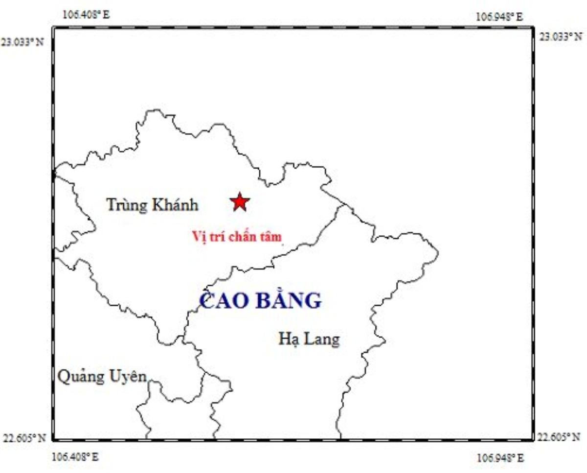 Động đất độ sâu chấn tiêu khoảng 14km xảy ra tại Cao Bằng Ảnh 1