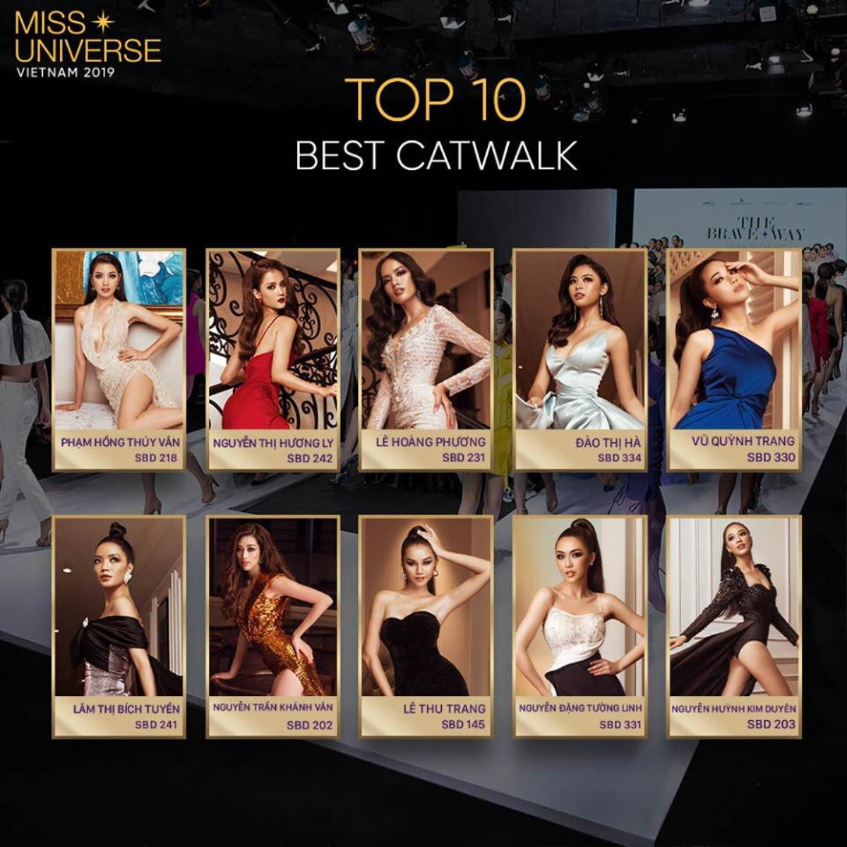 Lộ diện Top 10 Best Catwalk - Miss Universe Vietnam 2019: Tài sắc xứng đáng Top 10 chung cuộc Ảnh 1