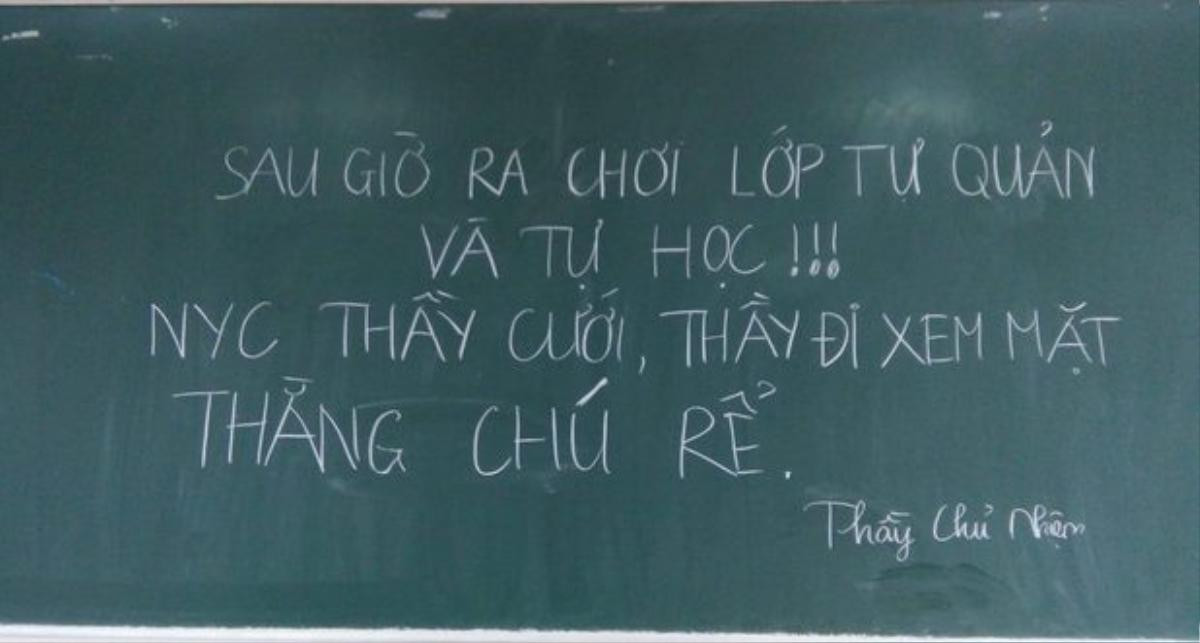 Nghe tin người yêu cũ đi lấy chồng, thầy chủ nhiệm cho lớp tự quản để đích thân đến xem mặt 'thằng chú rể' Ảnh 1