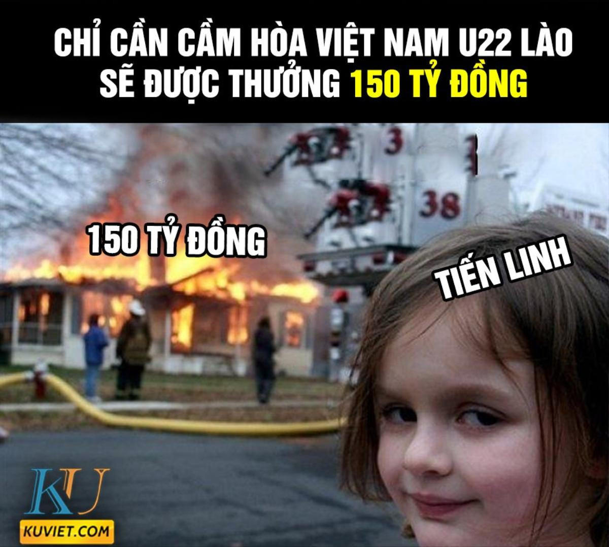 Ảnh chế: Tiến Linh 'sút bay' 150 tỷ đồng của Lào trong 3 phút Ảnh 2