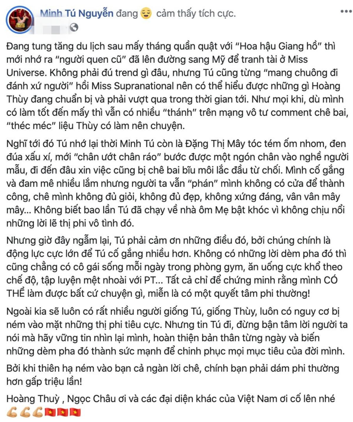 Minh Tú bức xúc anti-fan: 'Hoàng Thùy - Ngọc Châu ơi, càng bị chê bai càng phải phi thường' Ảnh 1