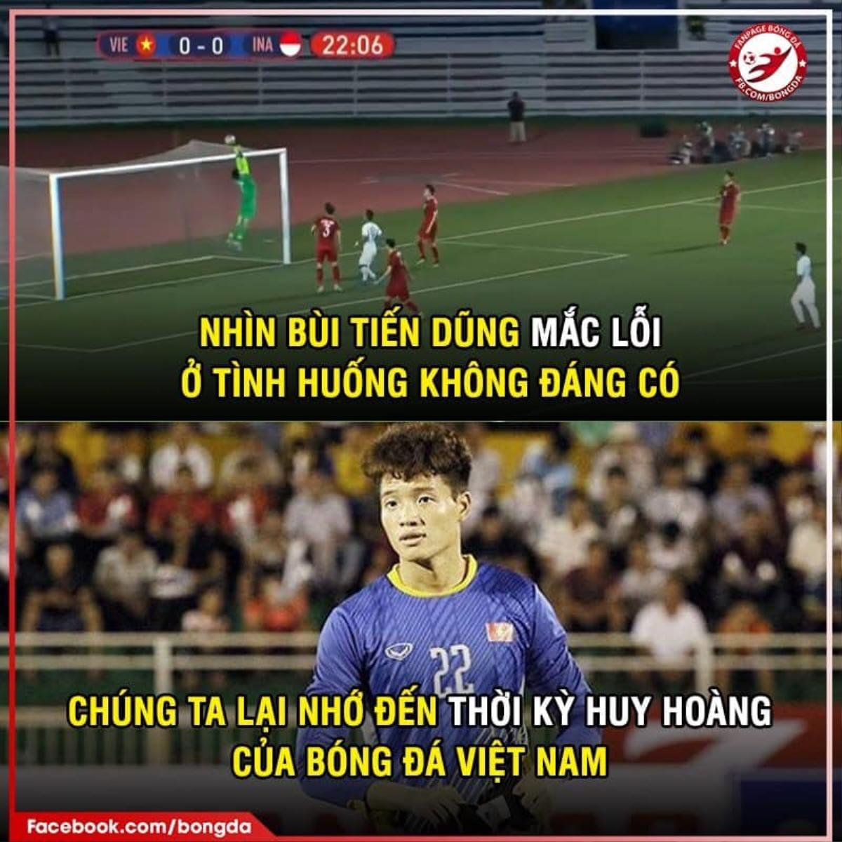 Ảnh chế: Bùi Tiến Dũng hóa Karius trong ngày U22 Việt Nam lội ngược dòng Ảnh 2