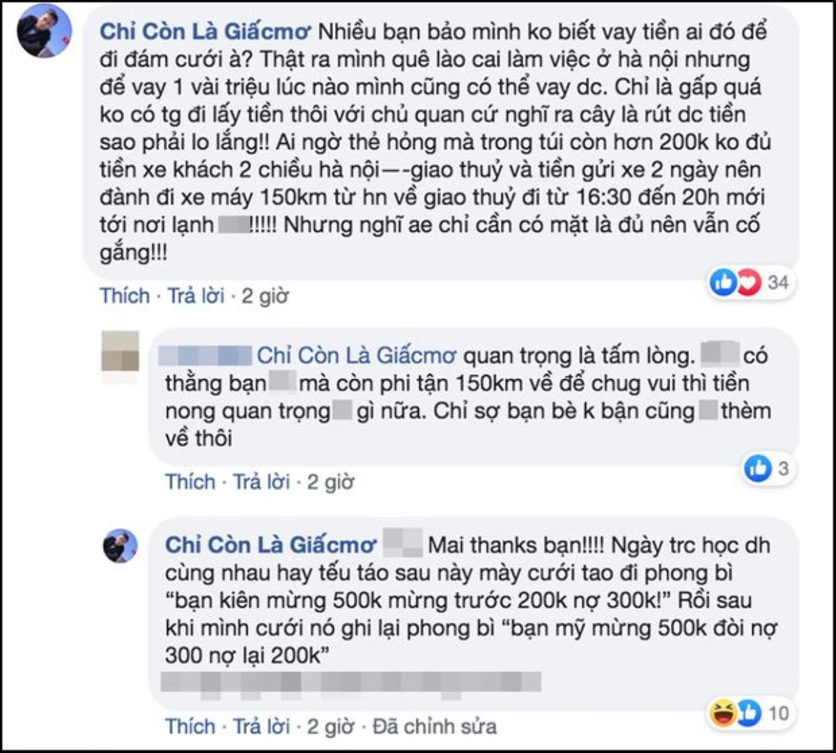 'Dở khóc dở cười' với chàng trai vượt 150 km đến ăn cưới bạn nhưng nợ tiền mừng vì lý do này Ảnh 2