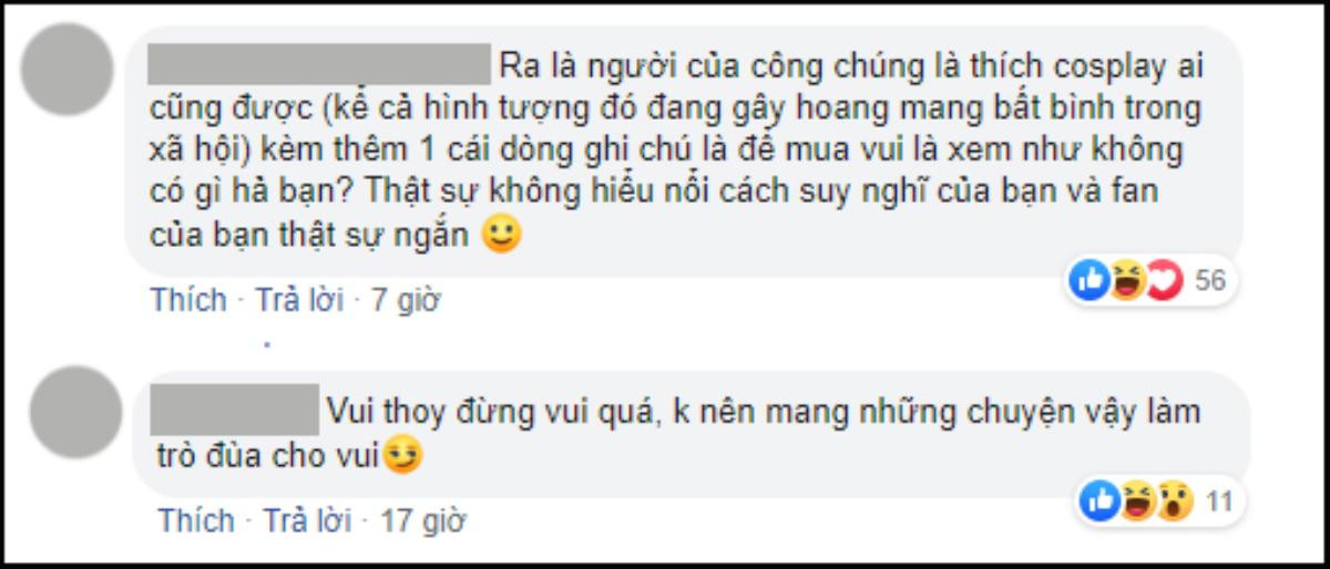 Hóa trang thành đối tượng mặt đen, Chi Dân nhận 'gạch đá' từ cộng đồng mạng Ảnh 6