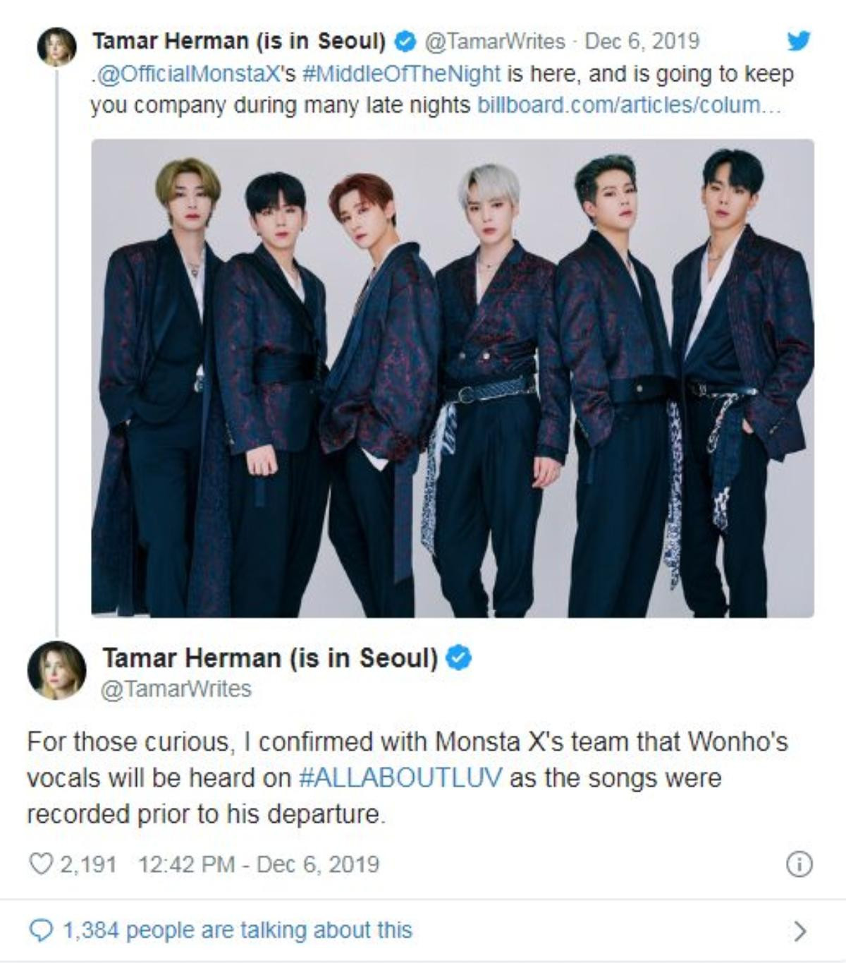 Dù đã rời nhóm, Wonho vẫn 'góp giọng' trong album sắp tới của MONSTA X Ảnh 3