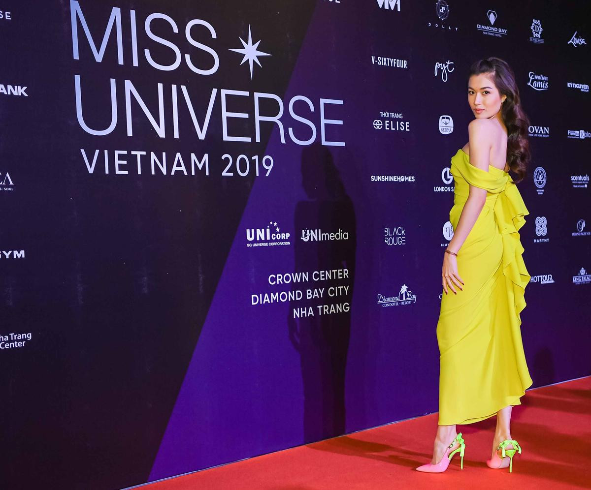 Mâu Thuỷ đẹp rạng rỡ, Lệ Hằng quyến rũ trên thảm đỏ Miss Universe Vietnam 2019 Ảnh 2