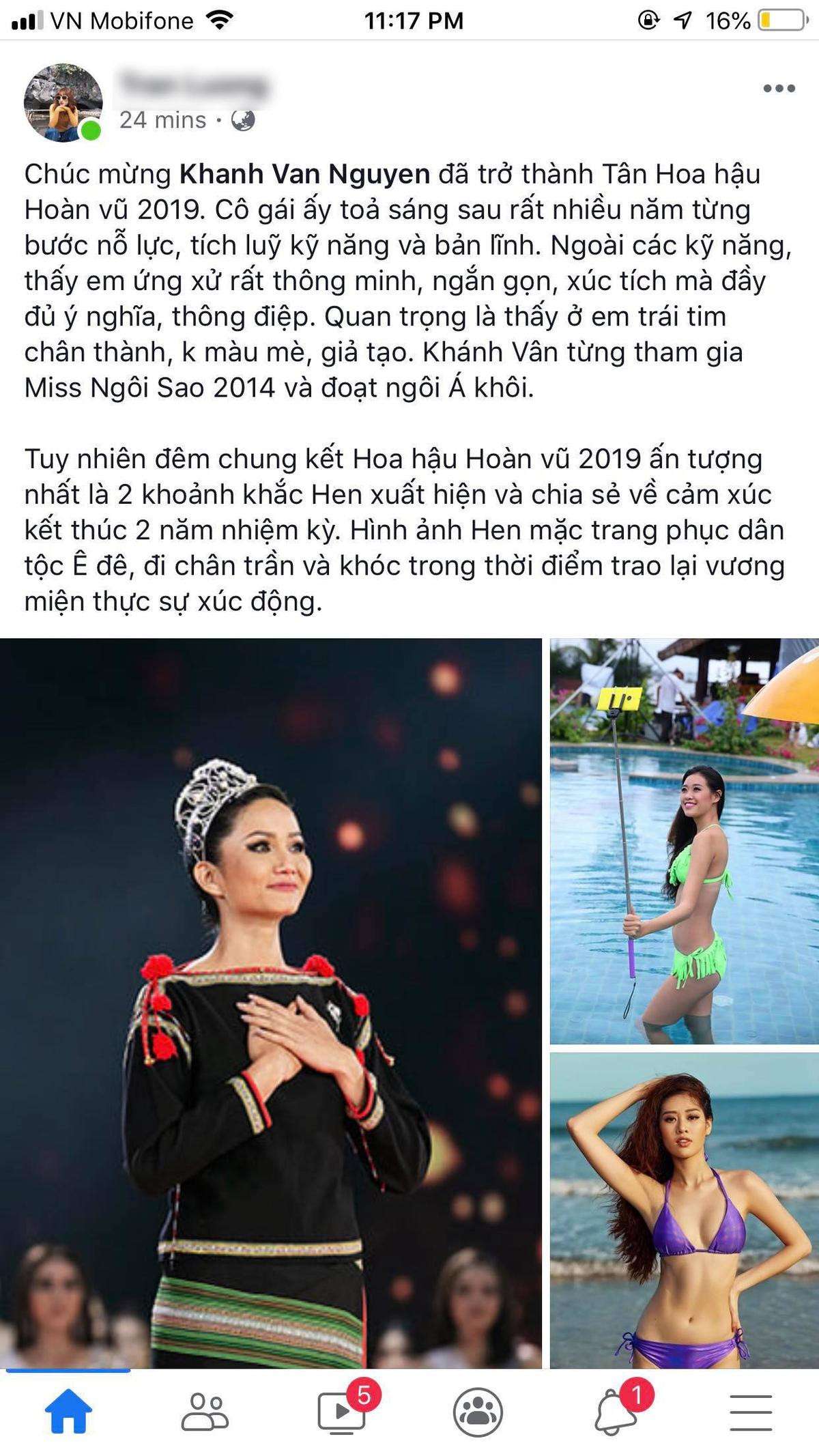 Cư dân mạng nói gì sau chiến thắng của Tân Hoa hậu hoàn vũ Việt Nam 2019 Nguyễn Trần Khánh Vân? Ảnh 10