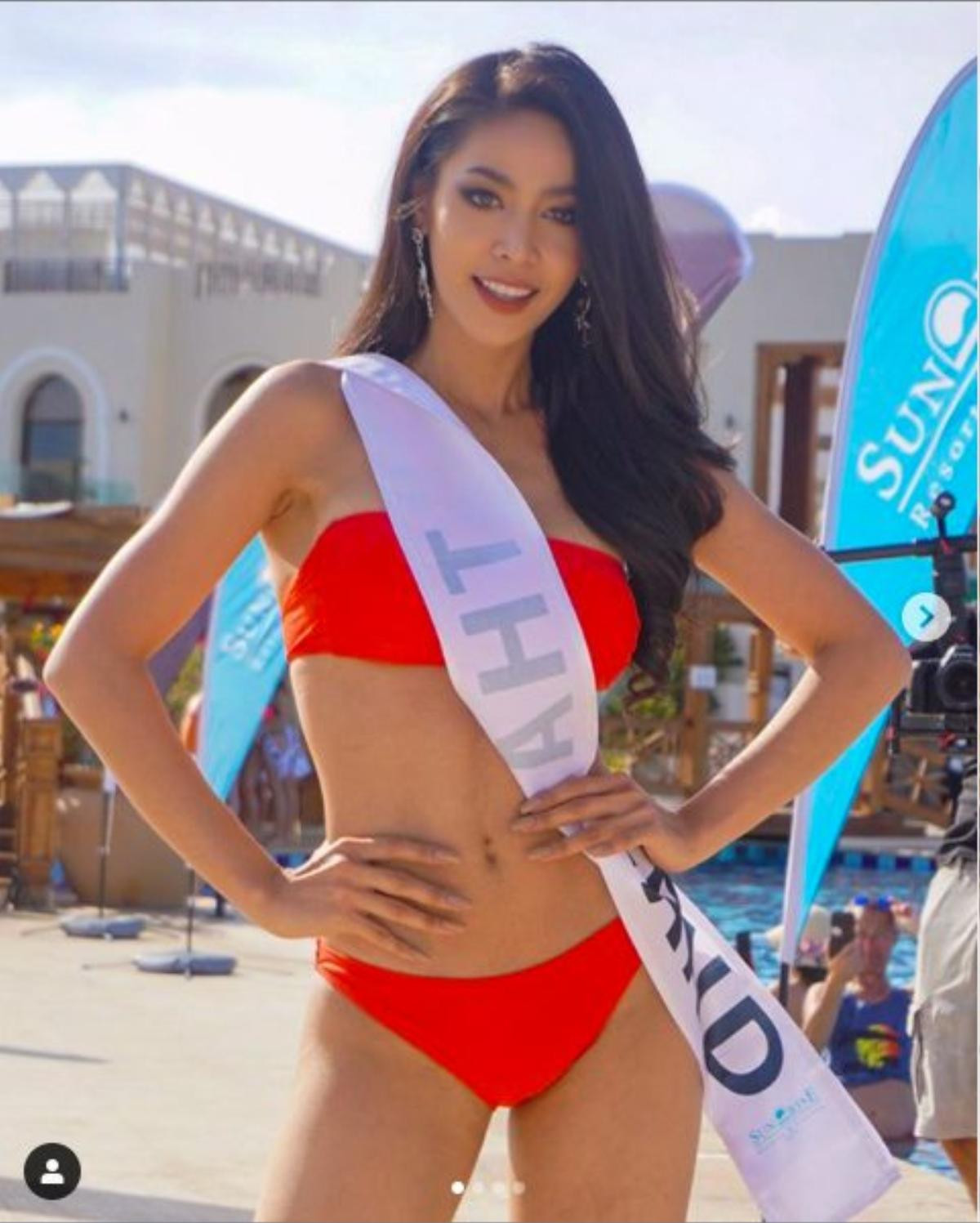 Á hậu Thúy An diện bikini lấn át dàn đối thủ để lộ mỡ thừa, hình xăm ở Miss Intercontinental Ảnh 8